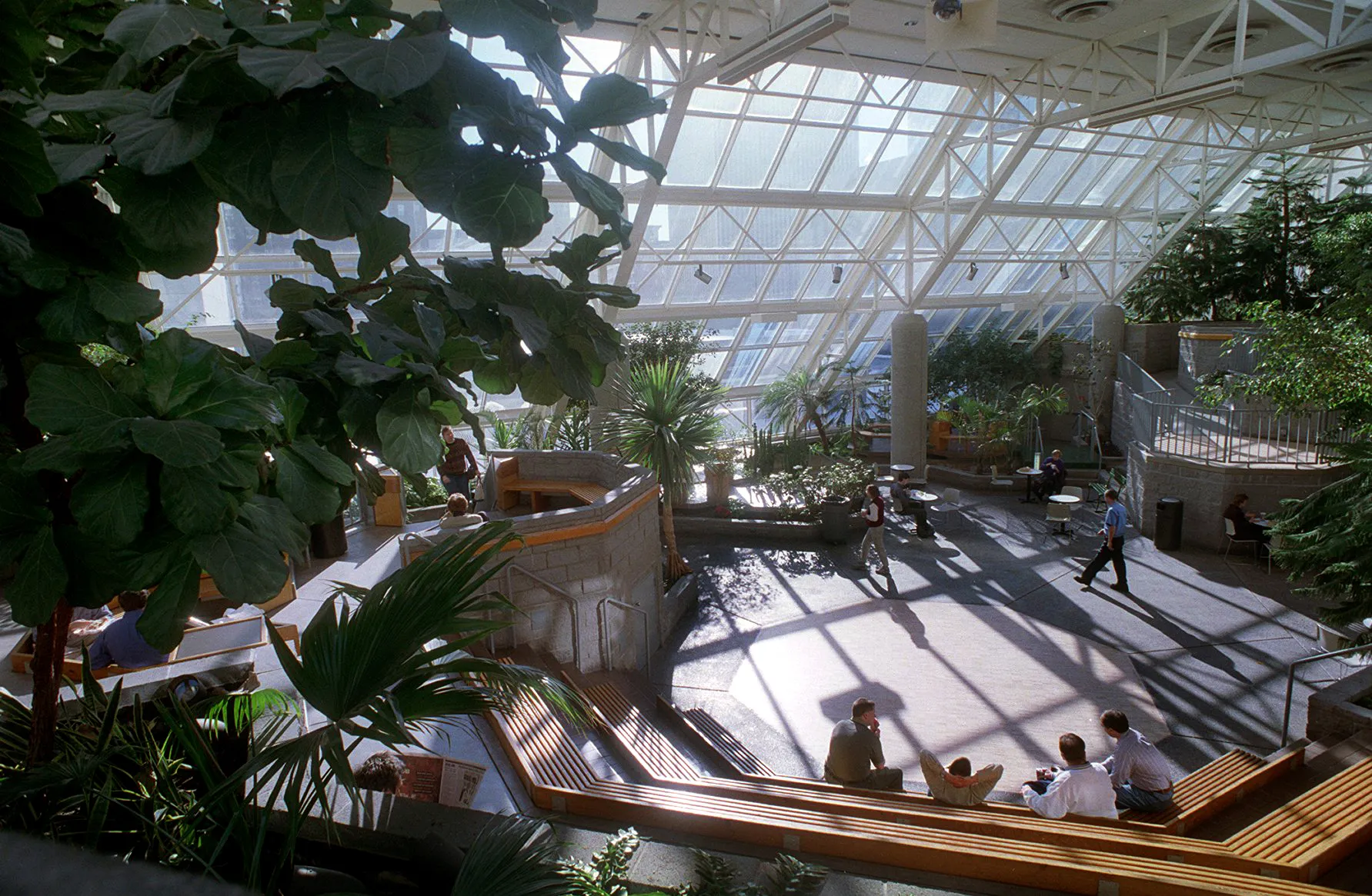 Town Square Park atrium in the Saint Paul skyway system